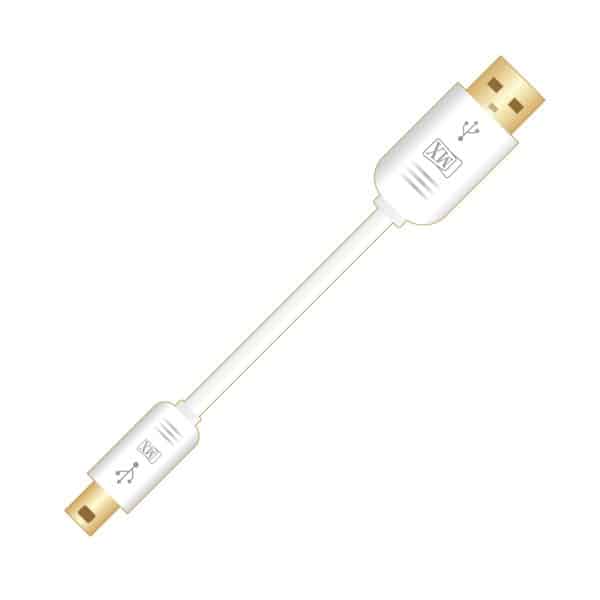 MX USB A MALE TO MINI USB B 5 PIN MALE CORD - 1.5 MTRS