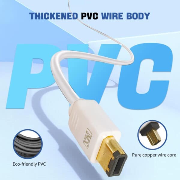 MX FireWire IEEE 1394 4 Pin Male to IEEE 1394 6 Pin Male Cord - 10 Meters