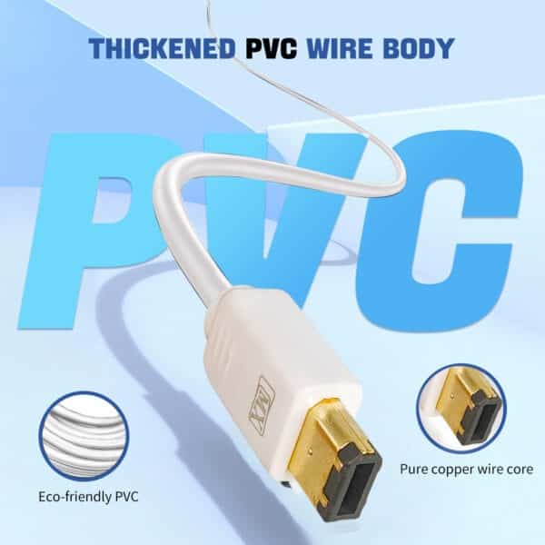 MX FireWire IEEE 1394 6 Pin Male to 6 Pin Male Cord - 5 Meters