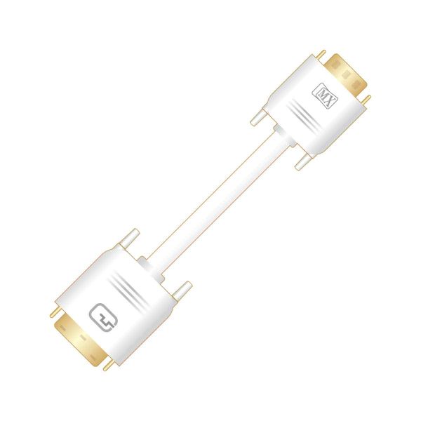 MX DVI-A (12+5) Pin Male to VGA HDDB-15 Pin Female Cord - 1.5 Meters