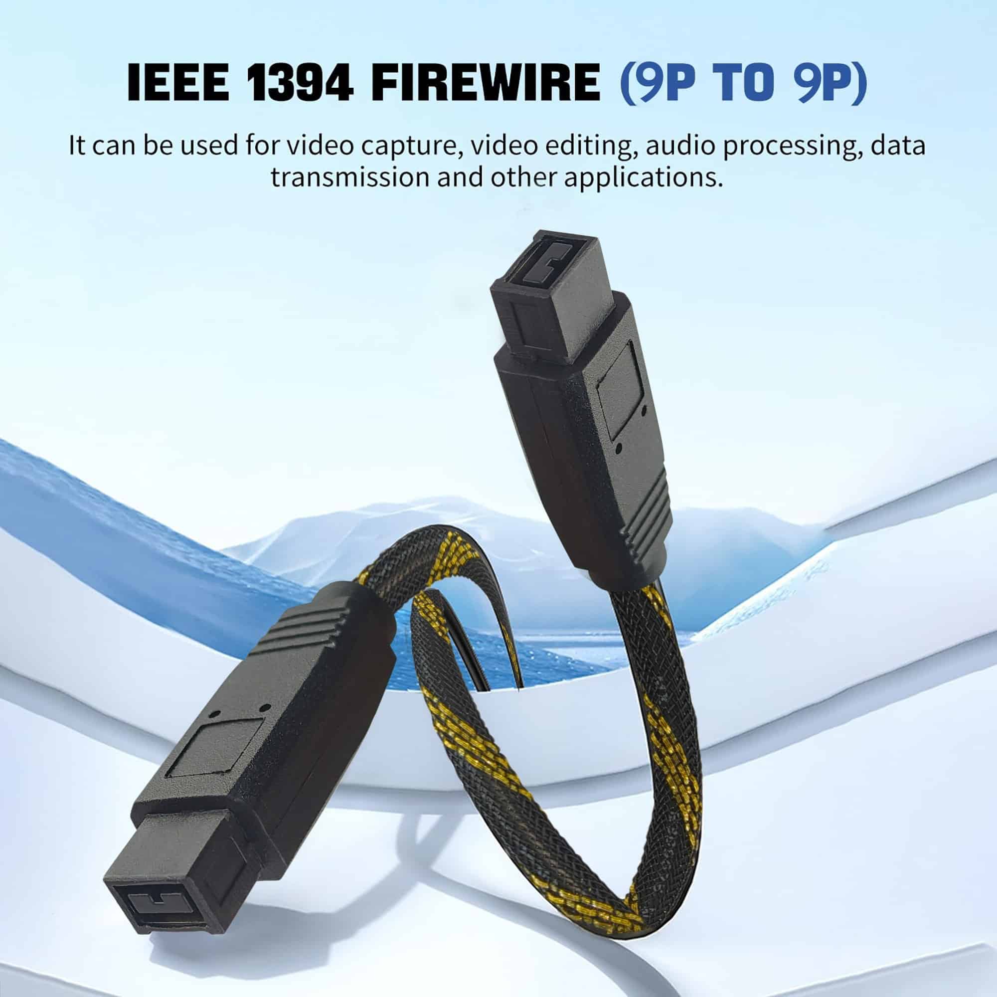 MX FireWire IEEE 1394B 9 Pin to 9 Pin Cord 10 mtr