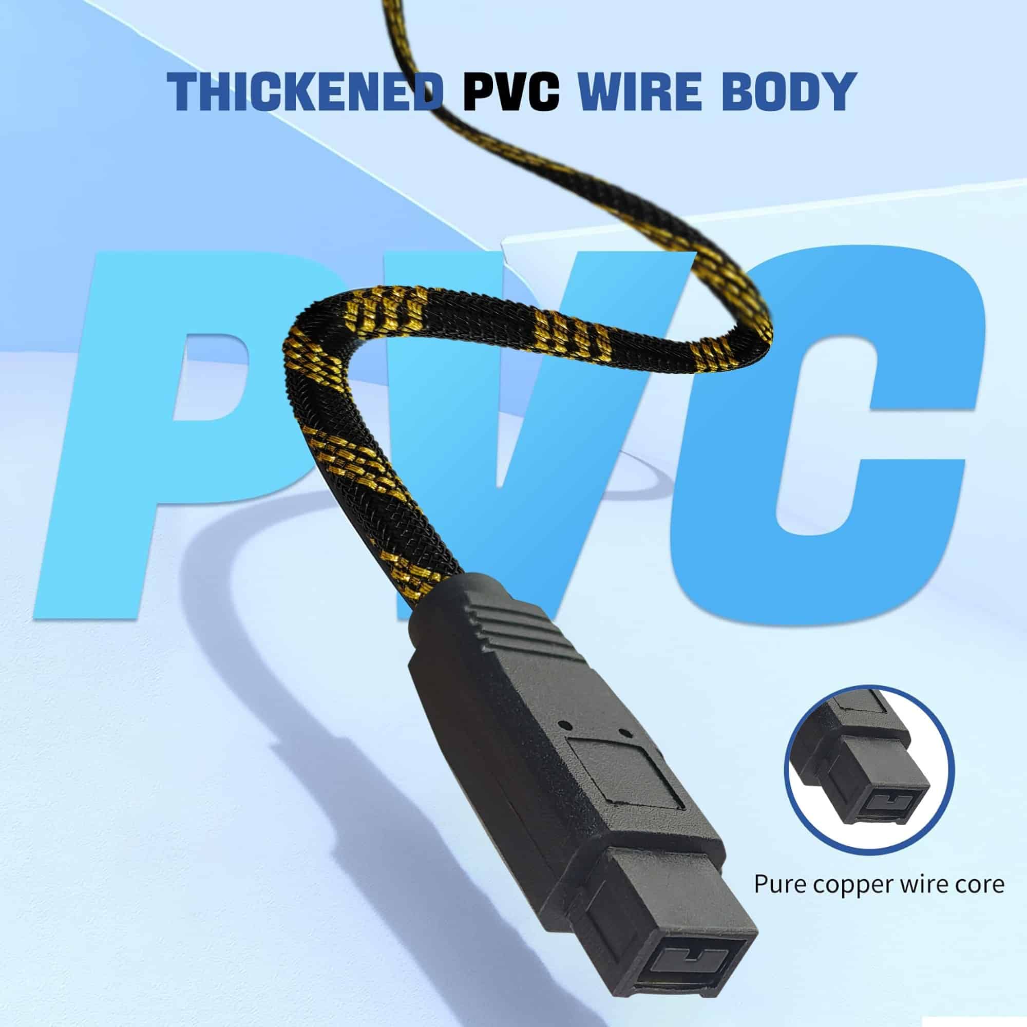 MX FireWire IEEE 1394B 9 Pin to 9 Pin Cord 10 mtr