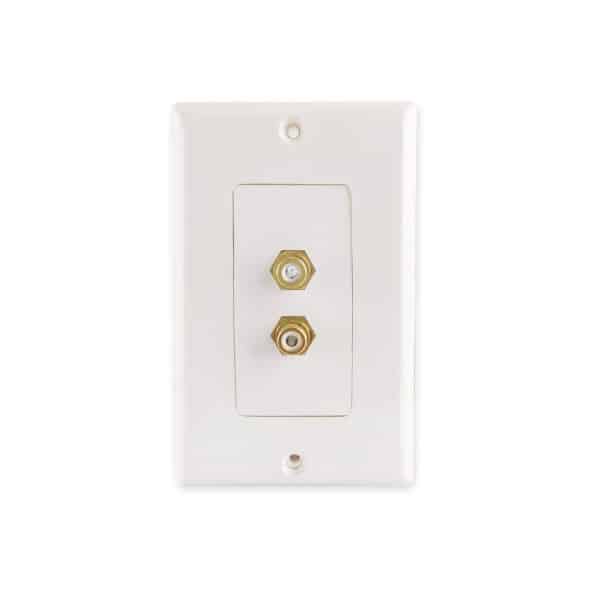 MX 2 WAY RCA FEMALE – FACE PLATE ( ? 114 X 70 mm )