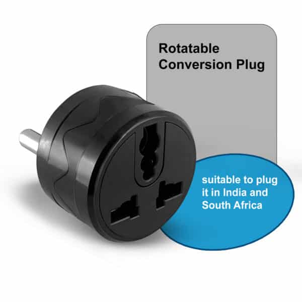 MX Rotatable Conversion Plug, Multi Plug Travel Adapter ROTATABLE Upto 180° (Pack of 2)