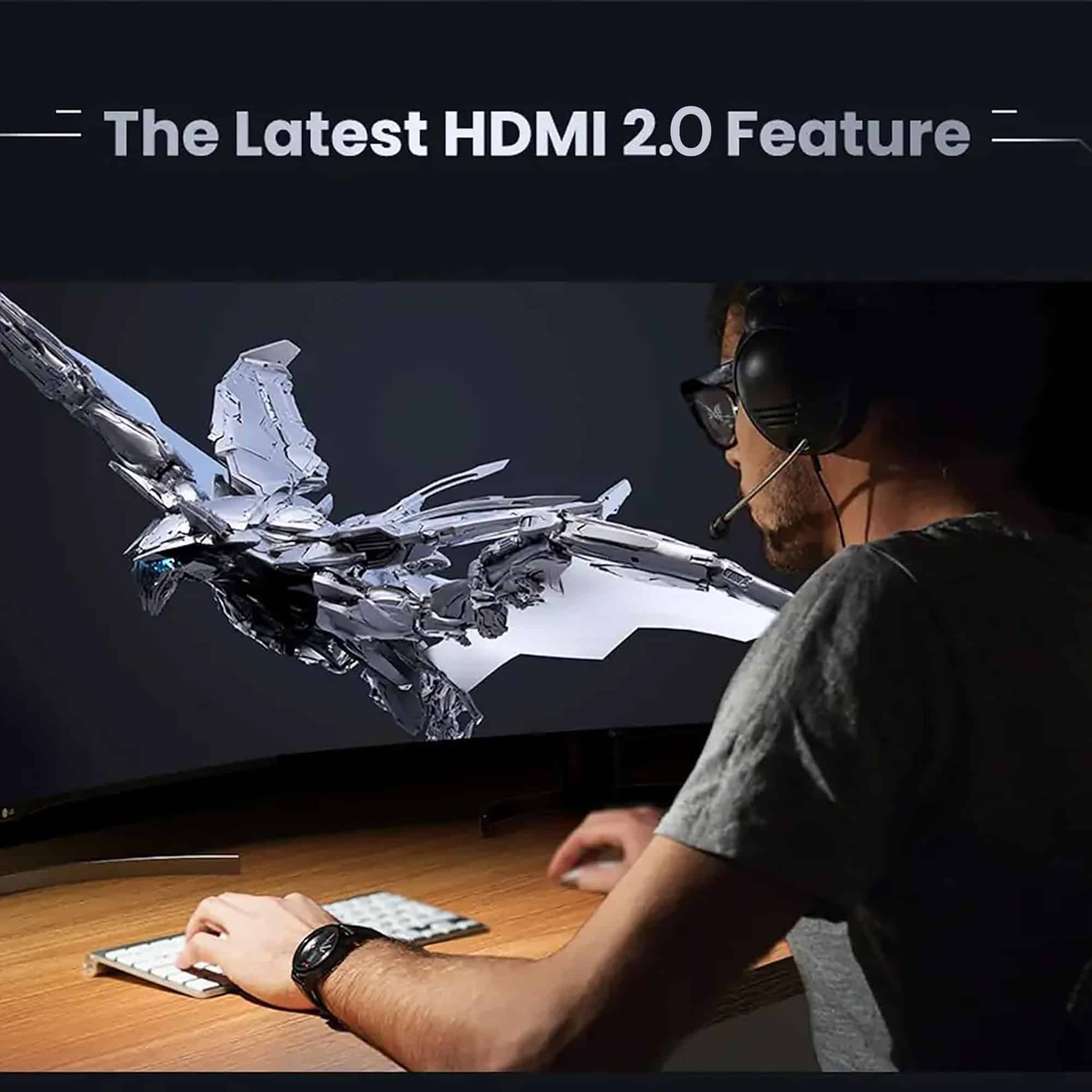 MX HDMI 2.0 Male to HDMI 2.0 Male High-Speed Cable with Ethernet - 20 Meters
