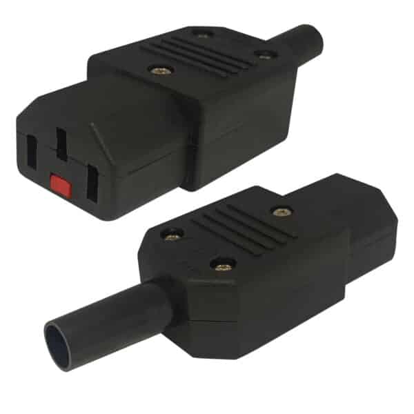 MX IEC C-13 3 Pin AC Female Connector Power Supply 10Amp