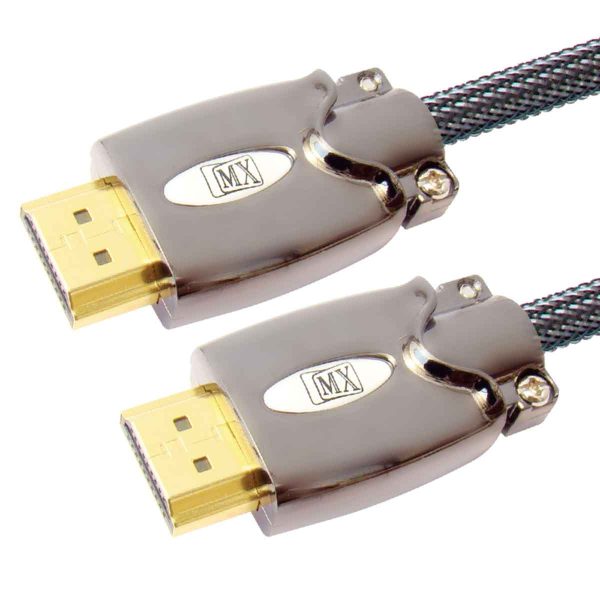 MX HDMI Male to HDMI Male Cord with Metal Connector - 1.4V - 2 Meters