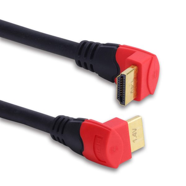 MX Right Angle HDMI Male to Male Cord - 1.4V - 10 Meters