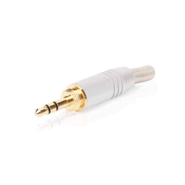 MX EP Stereo Male 3.5mm Full Metal with Spring, Gold-Plated Lock Type for MX-3904 Connector