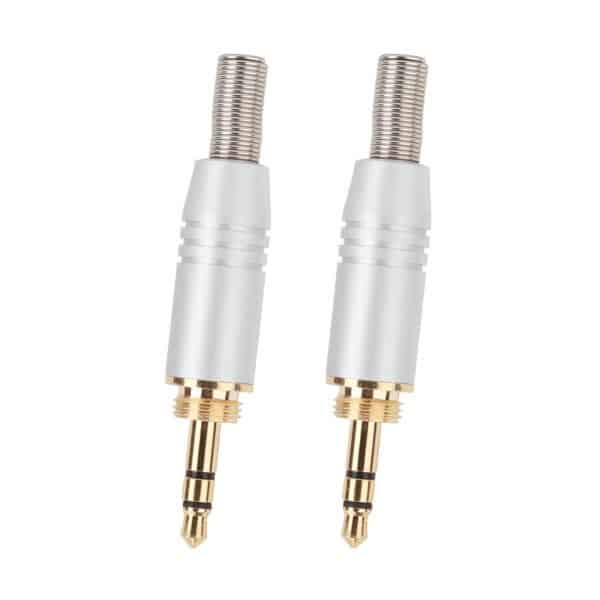 MX EP Stereo Male 3.5mm Full Metal with Spring, Gold-Plated Lock Type for MX-3904 Connector