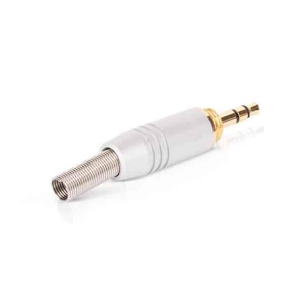 MX EP Stereo Male 3.5mm Full Metal with Spring, Gold-Plated Lock Type for MX-3904 Connector