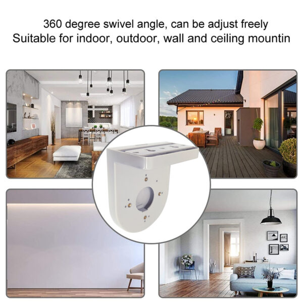 MX Camera Stand for CCTV Dome Camera, 4-Inch Size, Indoor or Outdoor Wall Mount Bracket. Grey Color