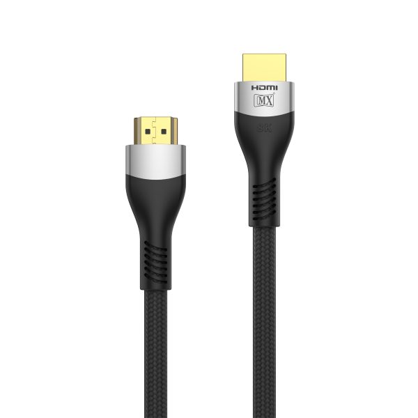 MX Ultra High Speed HDMI 2.1V Male to Male Cable Supports 8K/60Hz & 4K/120Hz with Transfer Rate of 48Gbps & eARC Support: 3 Meters (3 Mtr)