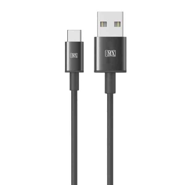 MX USB Type C to USB A 2.0 Male Data Cable - 5 Meters (Black) (MX-4073B)