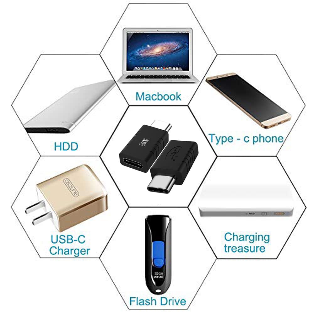 MX USB Type-C Extender Adapter 3.1/10Gbps Type Extension for Female to Male for MacBook, Nintendo Switch, Samsung Galaxy S8/S9/S10, Note, etc. (MX-4080) - Image 4