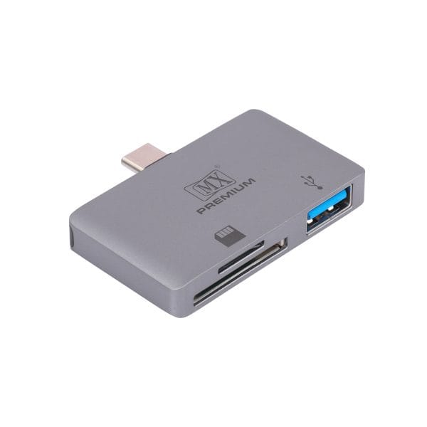 MX Premium Type-C to SD/Micro SD/USB-A Adapter (MXP-5137-USMS-ADP)