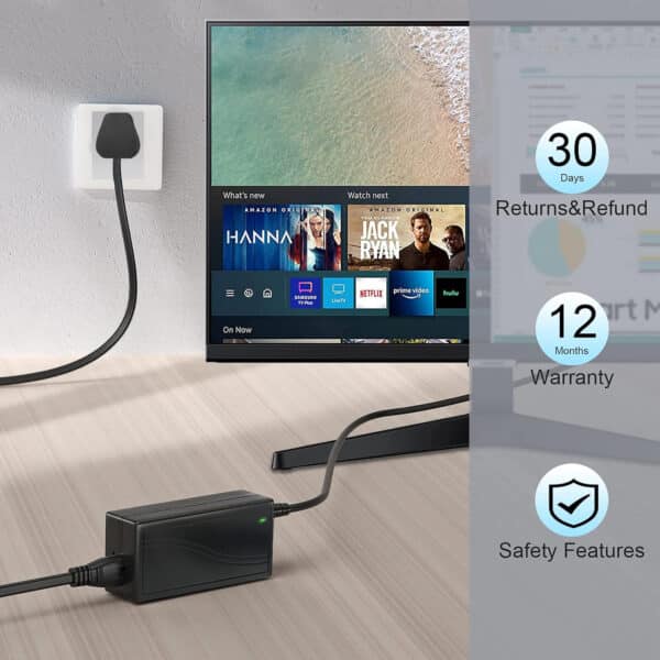 MX DESKTOP TYPE POWER SUPPLY WITH 3 PIN POWER CORD INPUT : 220V AC -- OUTPUT : 12V DC OUTPUT / CURRENT : 6 AMP
