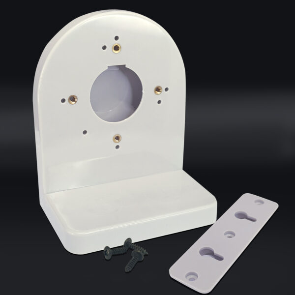 MX Camera Stand for CCTV Dome Camera, 4-Inch Size, Indoor or Outdoor Wall Mount Bracket. Grey Color