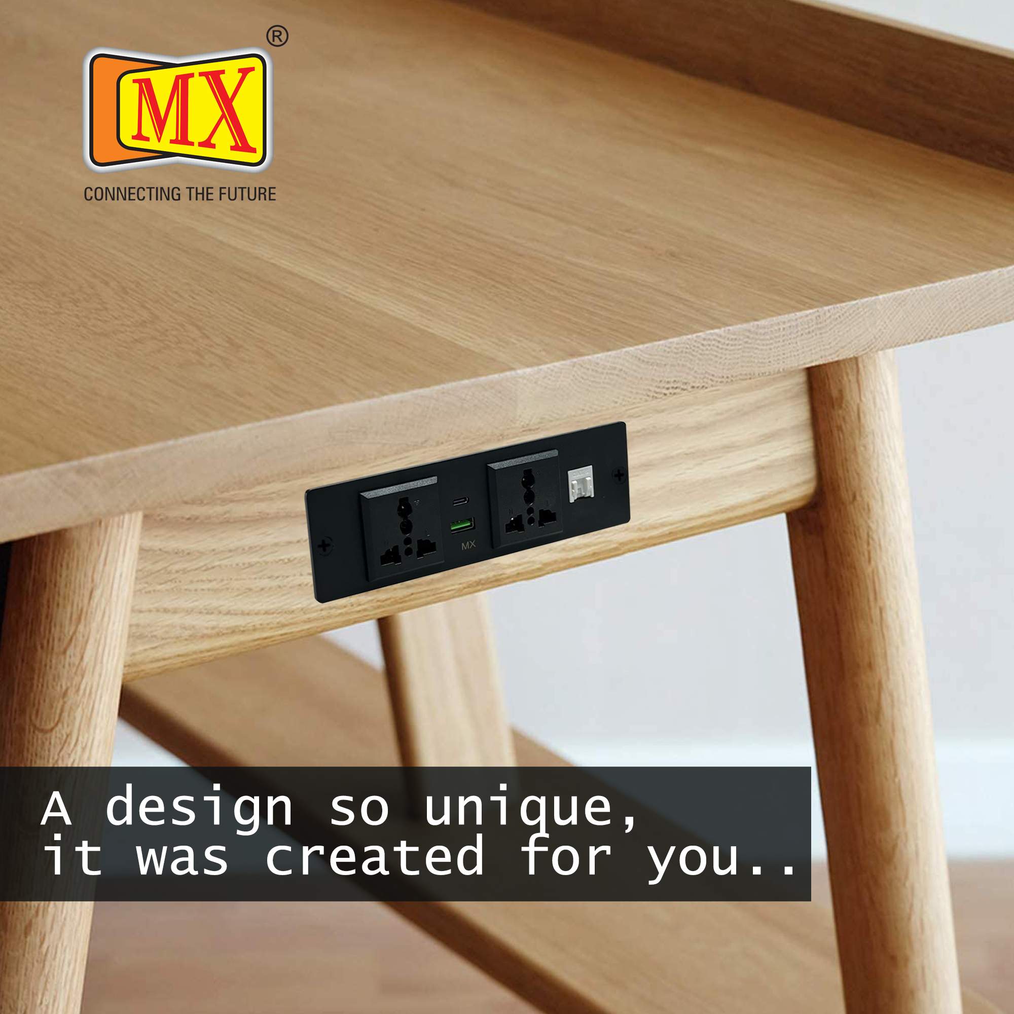 MX Pop Up Box/Cable Cubby/Extension Board with Switch 2 Universal