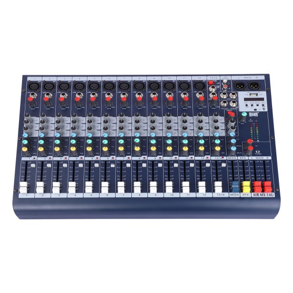 MX Air Mixer 14-Channel Professional Live Mixer with Bluetooth & USB Connectivity