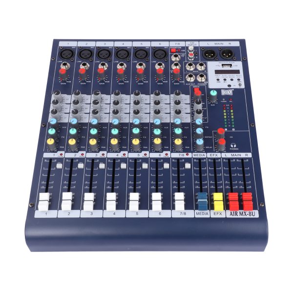 MX Air Mixer 8-Channel Professional Live Mixer with Bluetooth &amp USB Connectivity