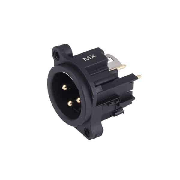 MX XLR 3 PIN MIC MALE CONNECTOR PANEL MOUNTING