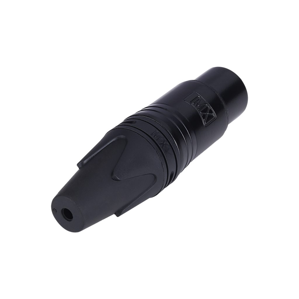 Mx Xlr Pin Mic Female Connector Black Coating Mx Mdr Electronics