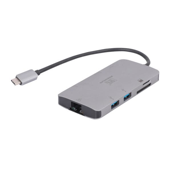 MX Premium Type-C DP1.4 Alt Mode Multi-Port Adapter with HDMI (4K/60Hz) / USB-A x 3 / RJ45 / SD/TF / PD Charging or Data (MXP-5133-UHU3CESMS)