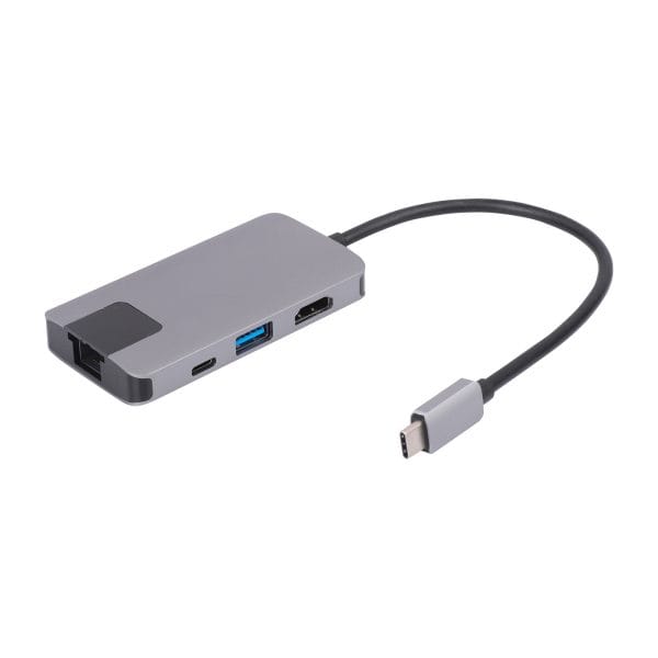 MX Premium Type-C DP1.4 Alt mode multi-port Adapter with HDMI (4K/60Hz/ USB-A / RJ45 / PD Charging or Data (MXP-5132-UHUCE)