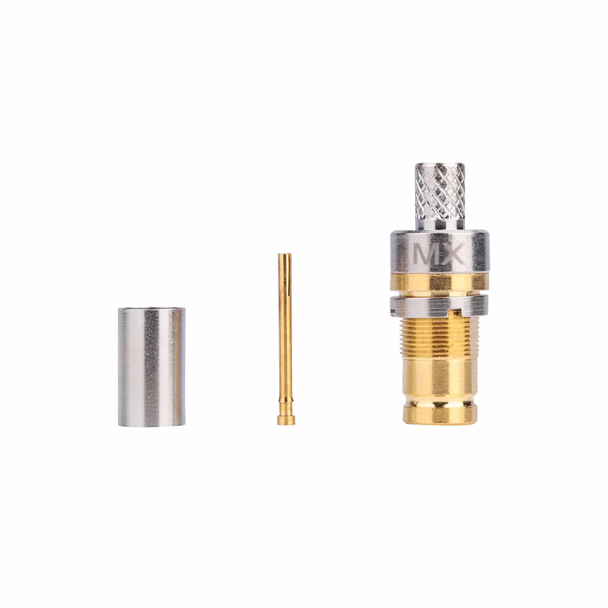 MX 1.6/5.6 Female Connector Crimping Type With Teflon (gold Plated) For RG/58U,59U Cable - Image 3