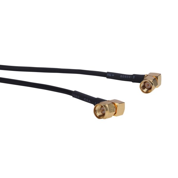 MX SMA Male To SMA Male Right Angle Cord Gold Plated 1.5mtr