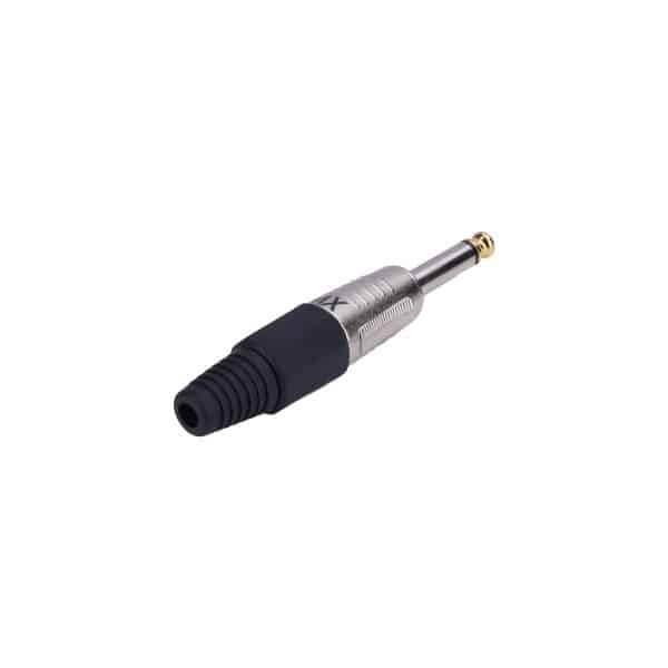 MX 6.35 MM P-38 MONO MALE CONNECTOR WITH GOLDEN TIP HEAVY DUTY