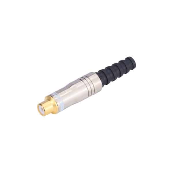 MX RCA EXTENSION SOCKET - FULL METAL WITH TELFON HEAVY DUTY (TIP GOLD PLATED)