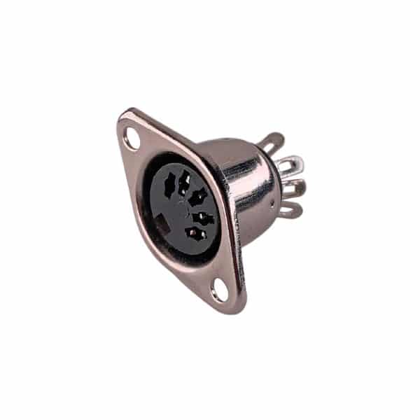 MX 5 PIN DIN SOCKET CONNECTOR (METAL)