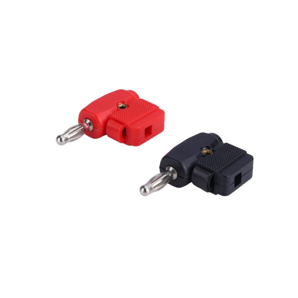 MX 4 MM RIGHT ANGLE CONNECTOR STACKABLE FROM REAR FOR 2 MM PLUG (SPRING LOADED CABLE ENTRY) BERRYLLIUM COPPER (BC)