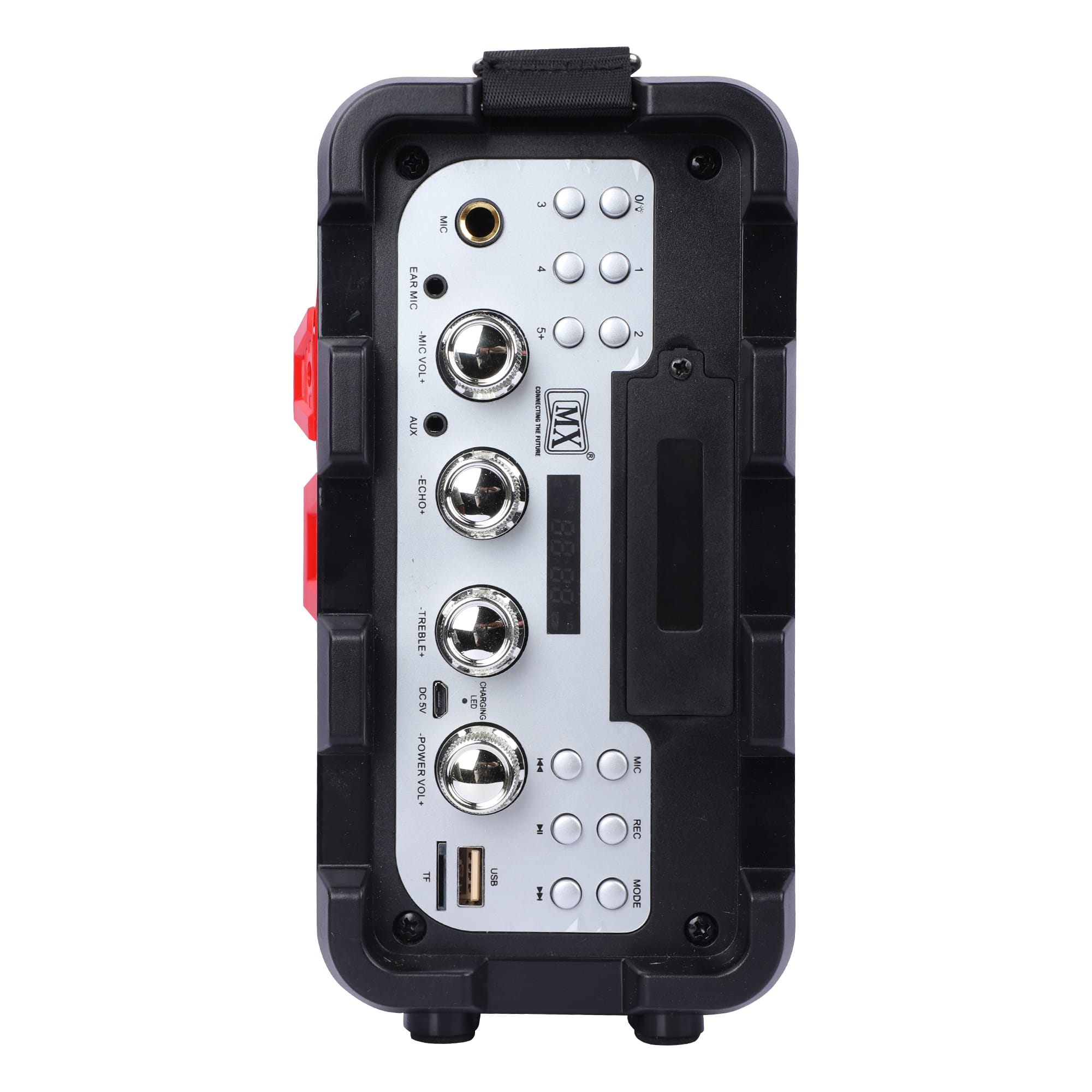 MX Portable PA Speaker with Microphone, Remote, Battery, Bluetooth, Aux Input, and Radio - Image 4
