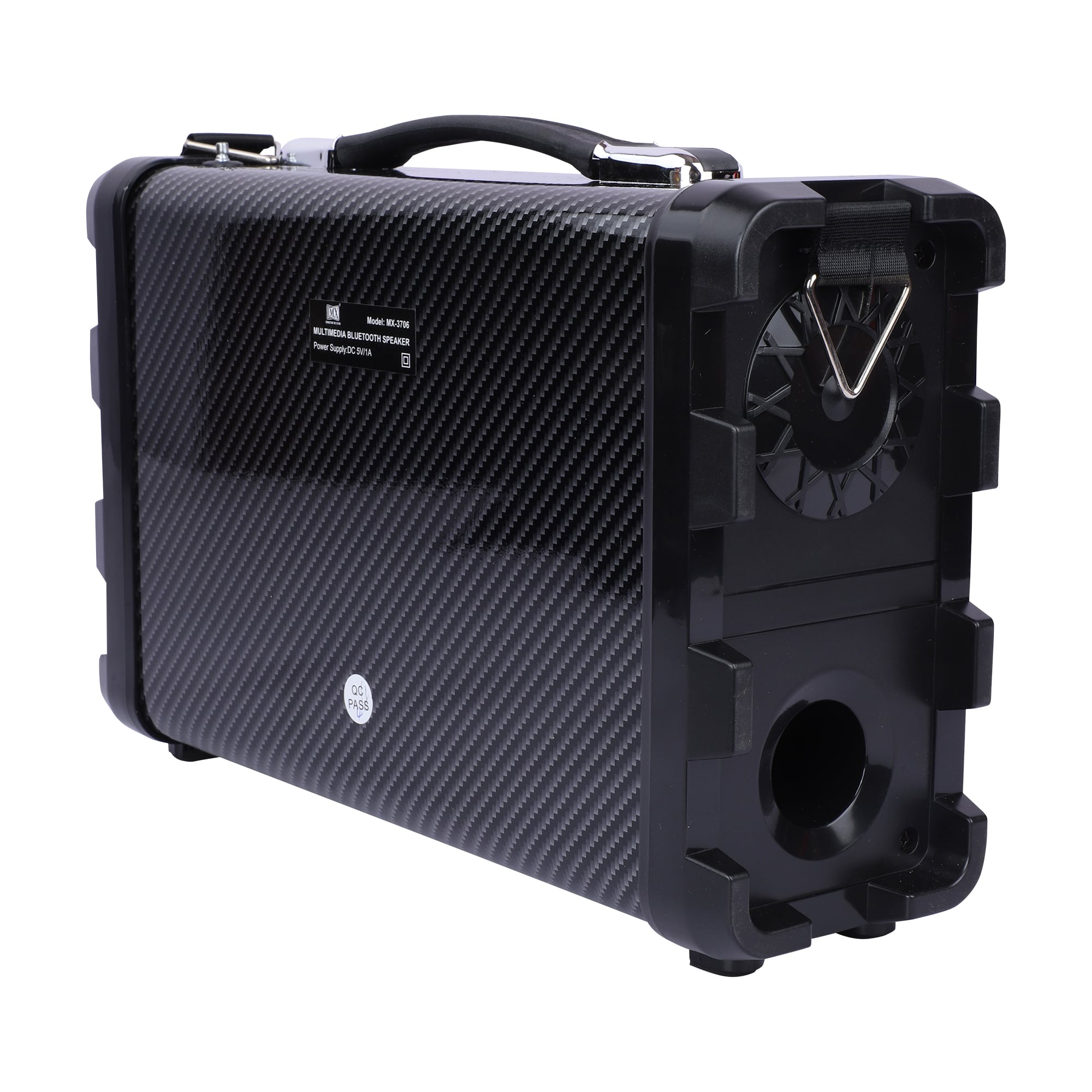 MX Portable PA Speaker with Microphone, Remote, Battery, Bluetooth, Aux Input, and Radio - Image 5