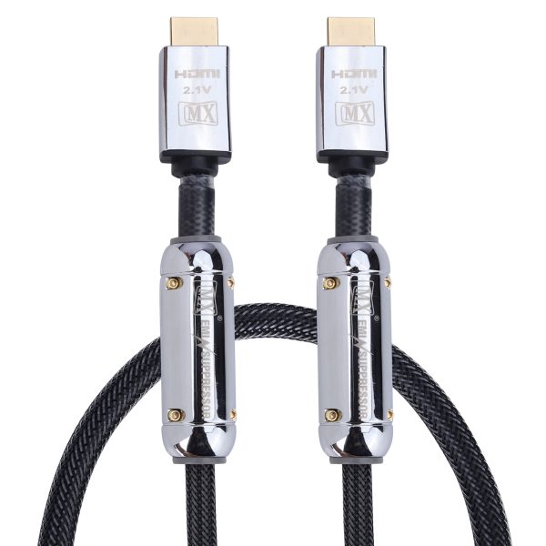 MX HDMI Male to Male Cable - 2.1V High-Speed Cable with Nylon Mesh & Suppression Core 30 AWG, 1.5 MTR (1.5 Mtr)