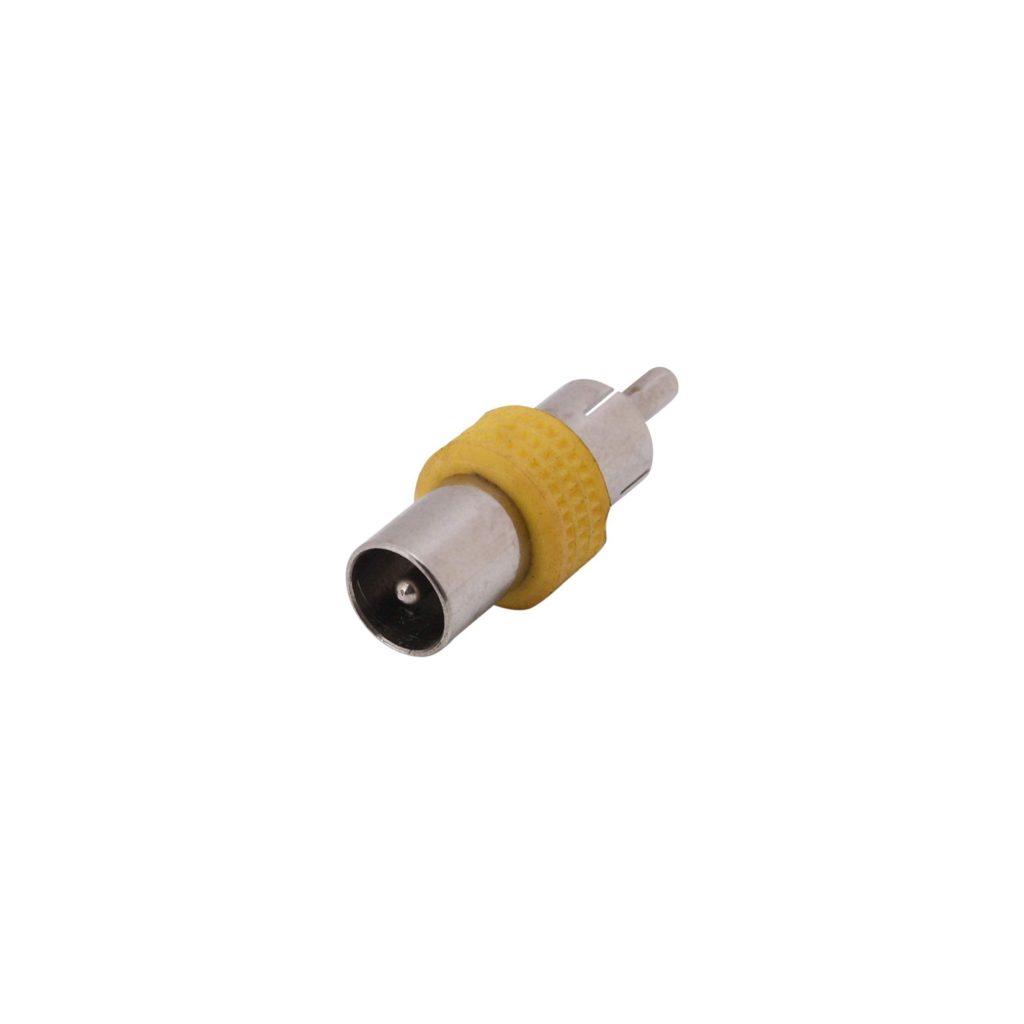 Mx Rca Male Plug To Rf Male Plug Connector - Mx Mdr Electronics