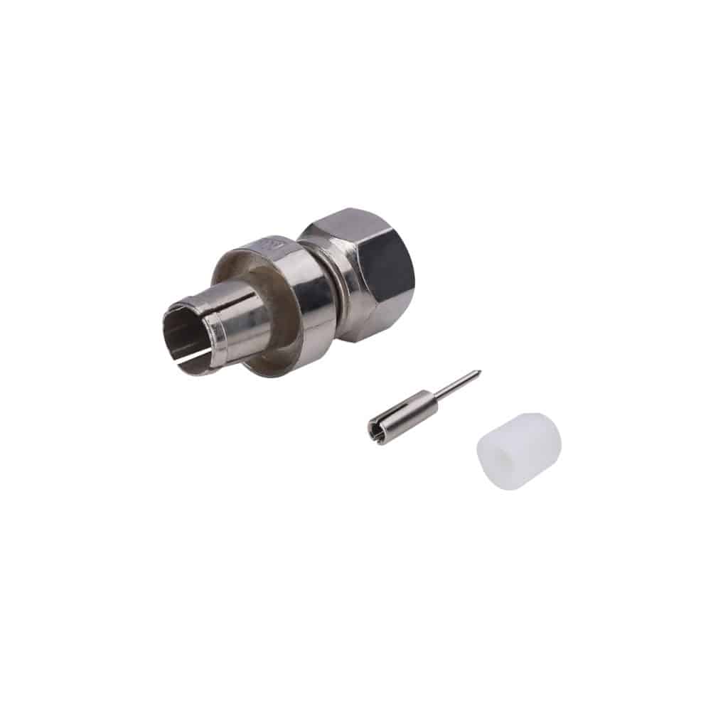 MX 'F' plug connector with RING RG-11 Cable - MX MDR Electronics