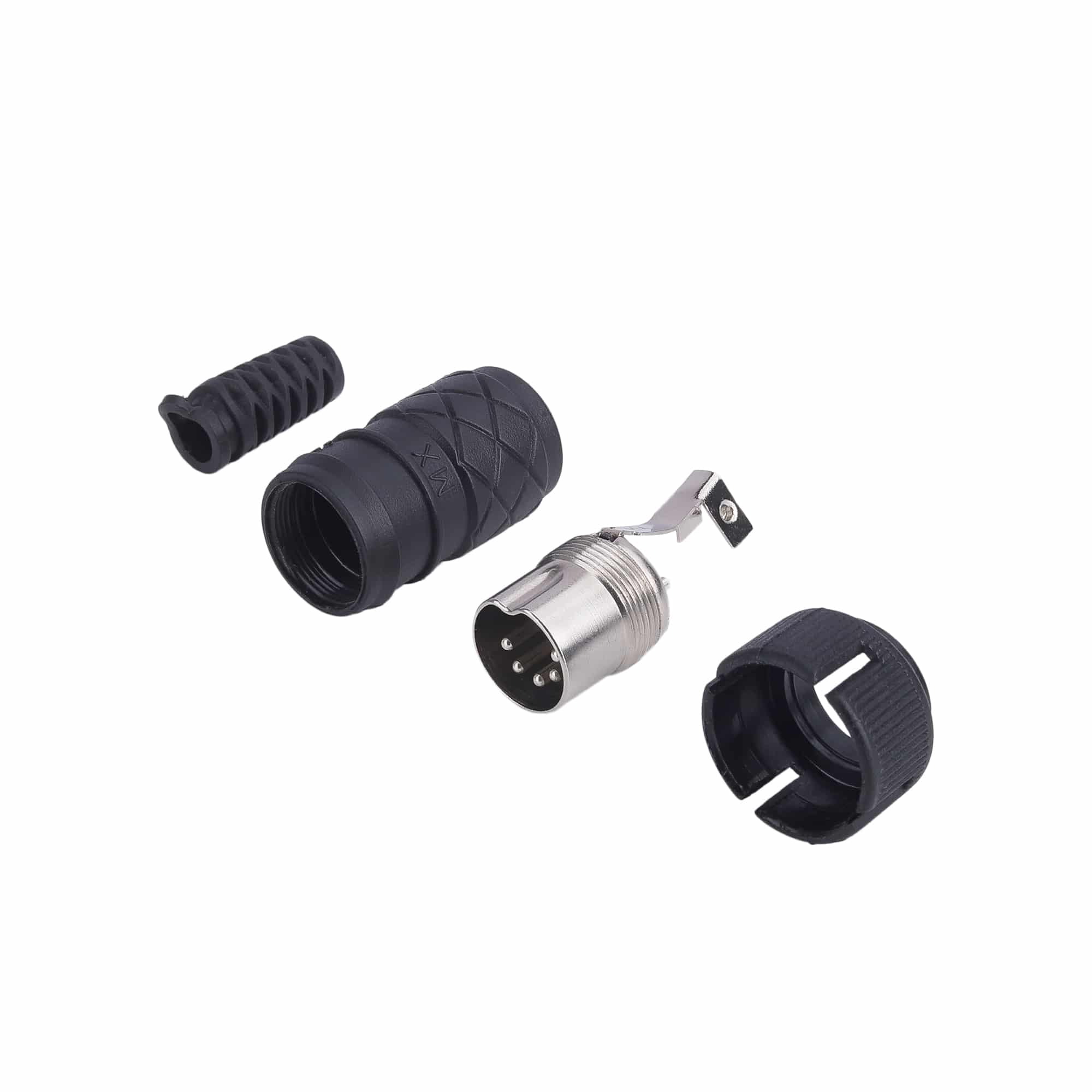 MX 5 PIN DIN Connector IND. With Locking System