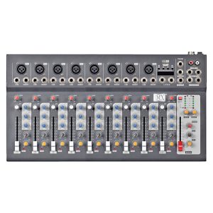 MX F Series Live Mixer 10 Channel Compact Analog Mixer with USB and Bluetooth