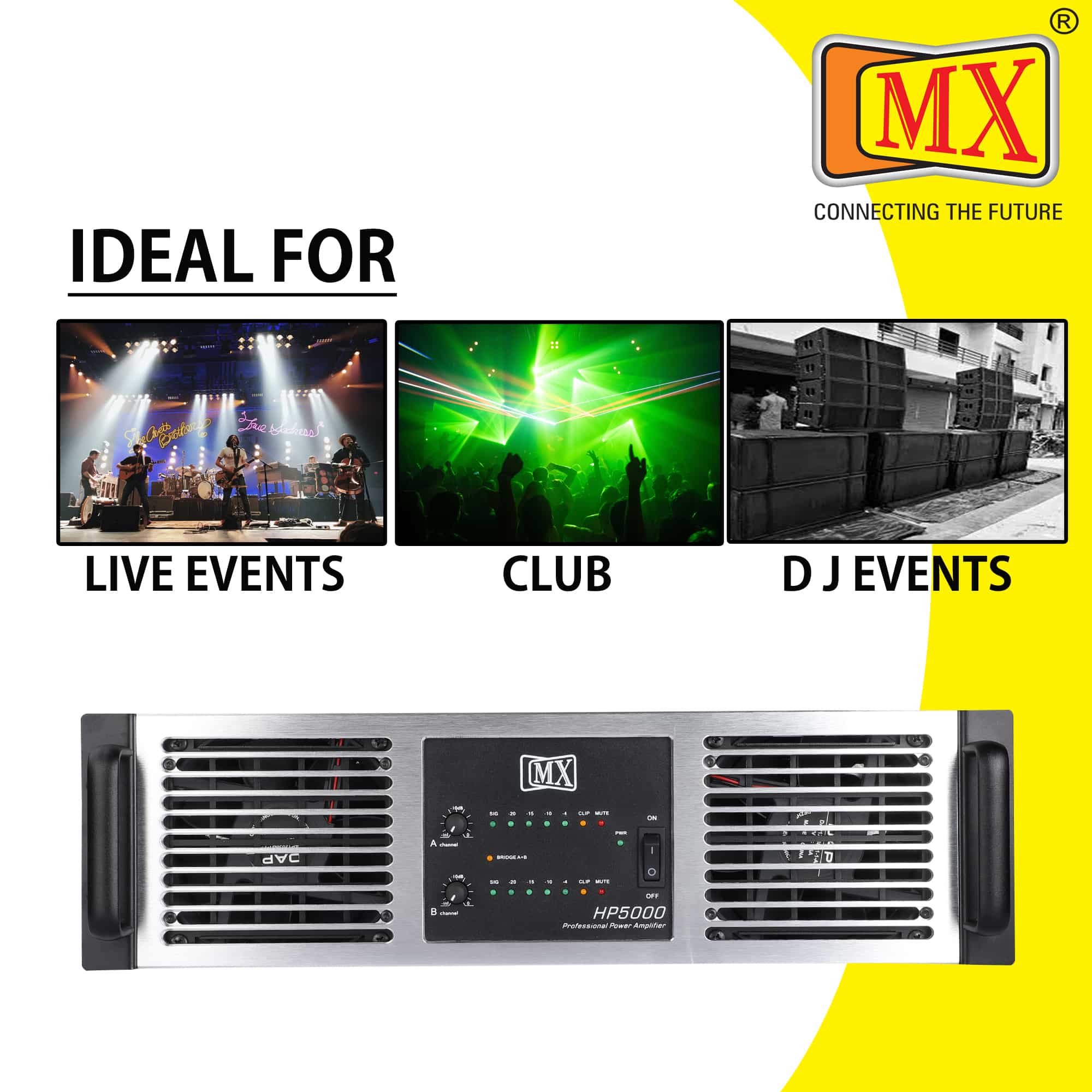 MX high power : high quality : power amplifier : 4800 Watts - Image 3