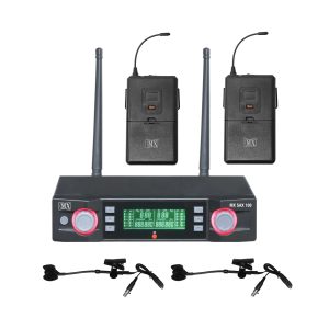 MX UHF Dual Wireless Saxophone System - Wireless Instrument UHF Mic Receiver & Transmitter System for Saxophone, French Horn, Trumpet, Trombone