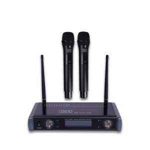 MX Dual UHF Wireless Microphone System with 2 Handheld Mics for Party, Wedding Host, Business Meeting & Multi-Purpose Use