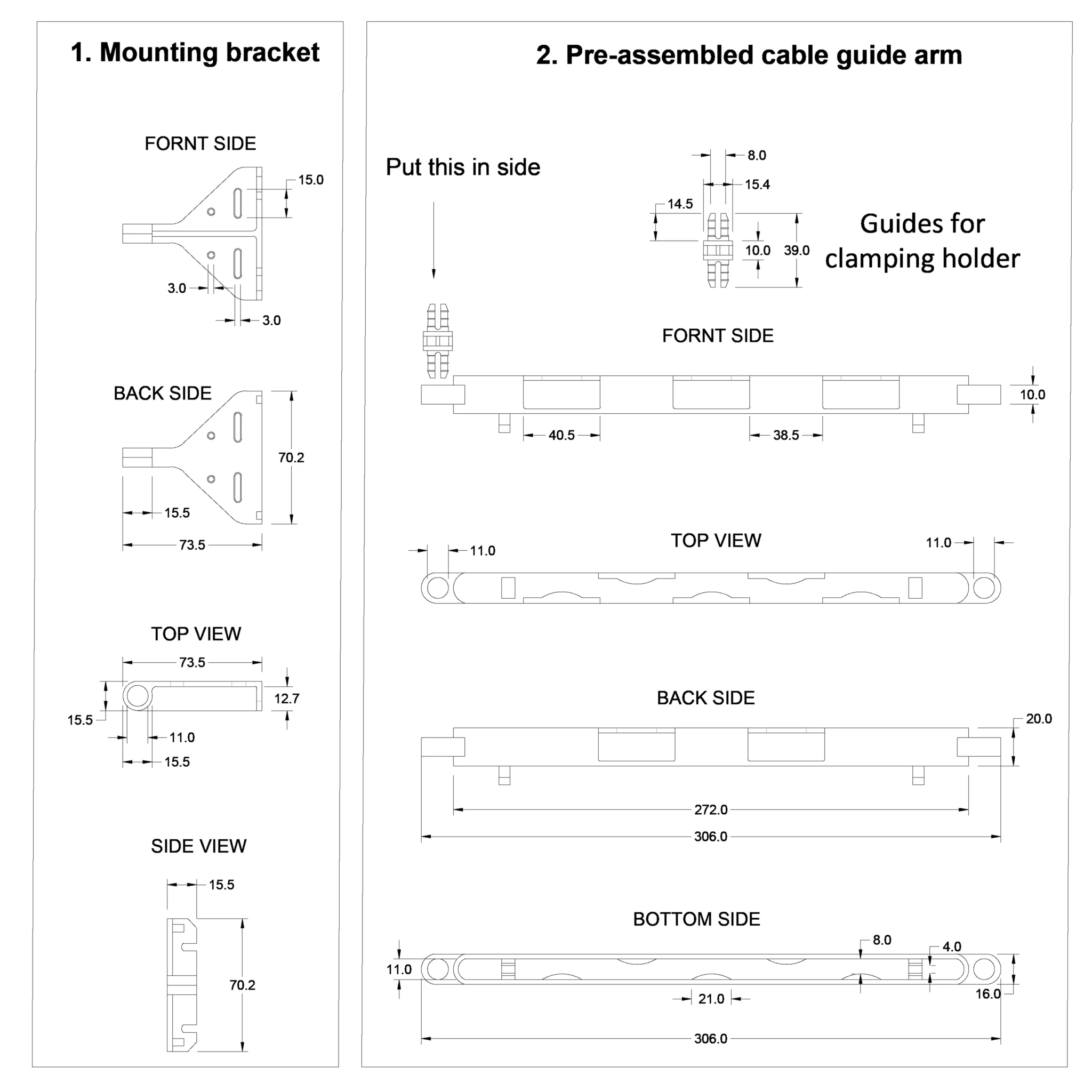 MX Cable Wing Black Cable Guide – Secure and Efficient Cable Management for Furniture - Image 9