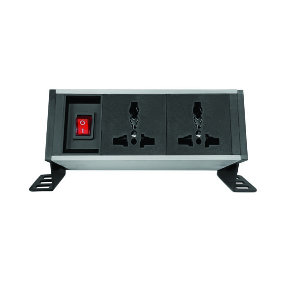 Versatile PDU with 2 Universal Power Sockets and Dual Pole Switch