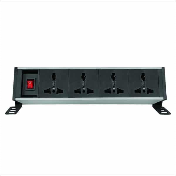 Multi-Angle PDU with 4 Universal Power Sockets and Dual Pole Switch