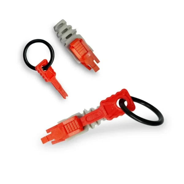 MX RJ45 LOCKABLE BOOT SUITABLE FOR,CAT5e, CAT6,CAT6a,Cat7 Network Cable -Pack of 25