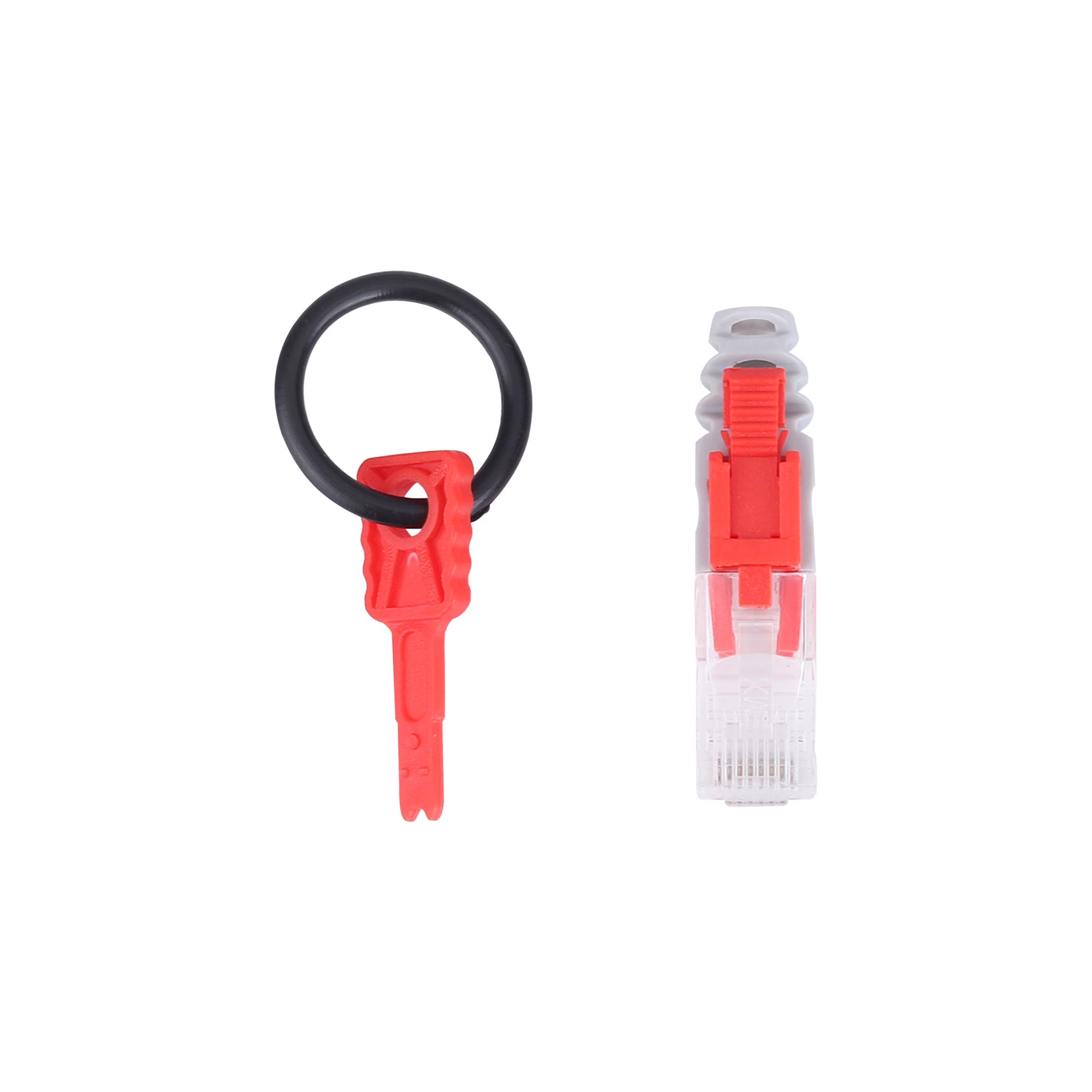 MX RJ45 CONNECTOR WITH LOCKABLE BOOT SUITABLE FOR, CAT5e, CAT6, CAT6a, Cat7 Network Cable -Pack of 25